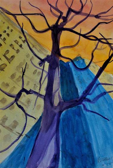 Original Figurative Tree Paintings by Vladimir Ginzburg