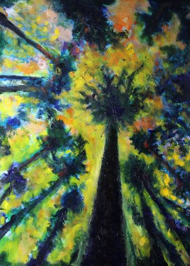 Print of Figurative Tree Paintings by Vladimir Ginzburg