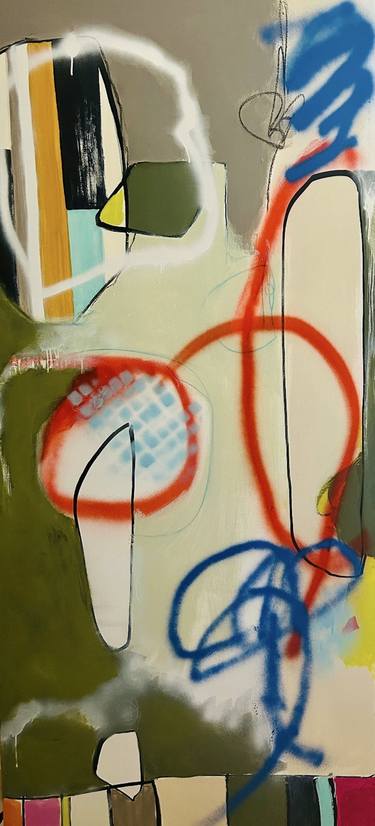 Original Abstract Expressionism Abstract Painting by E I Baird