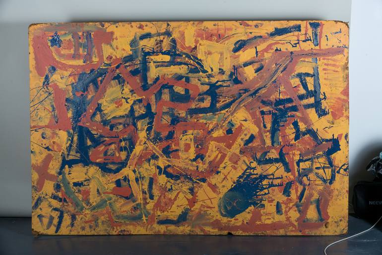 Original Abstract Expressionism Abstract Painting by Benjamin Brown