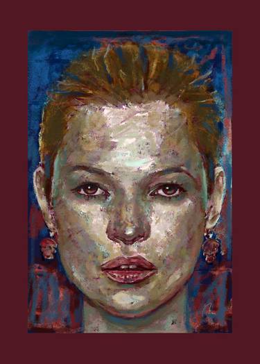 Print of Realism Celebrity Mixed Media by Bertrand Neuman