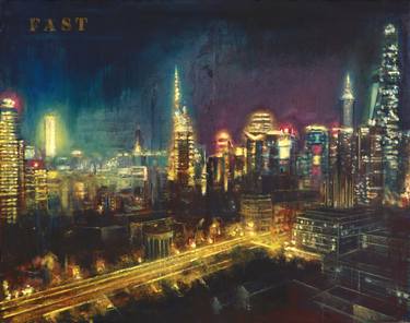 Print of Figurative Cities Paintings by Bertrand Neuman