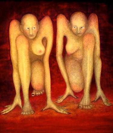 Original Figurative Women Paintings by Claire Petit