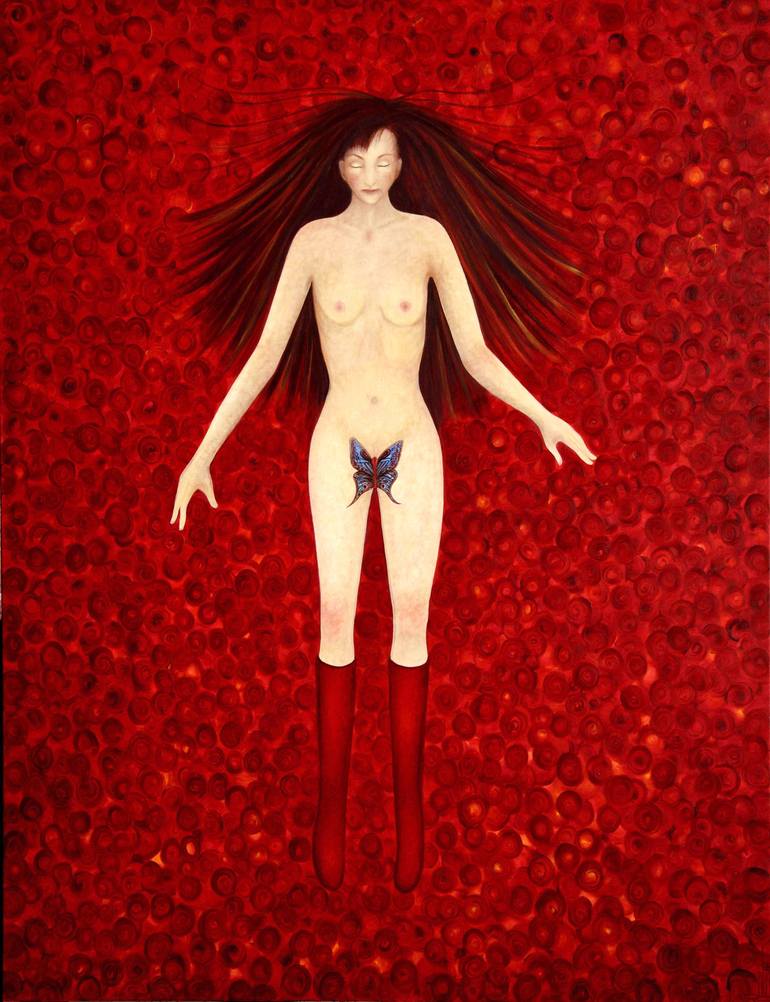 Original Contemporary Women Painting by Claire Petit