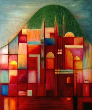 Original Expressionism Cities Paintings by Claire Petit