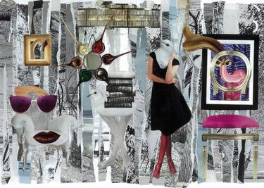 Original Abstract Collage by Mihaela Nastase