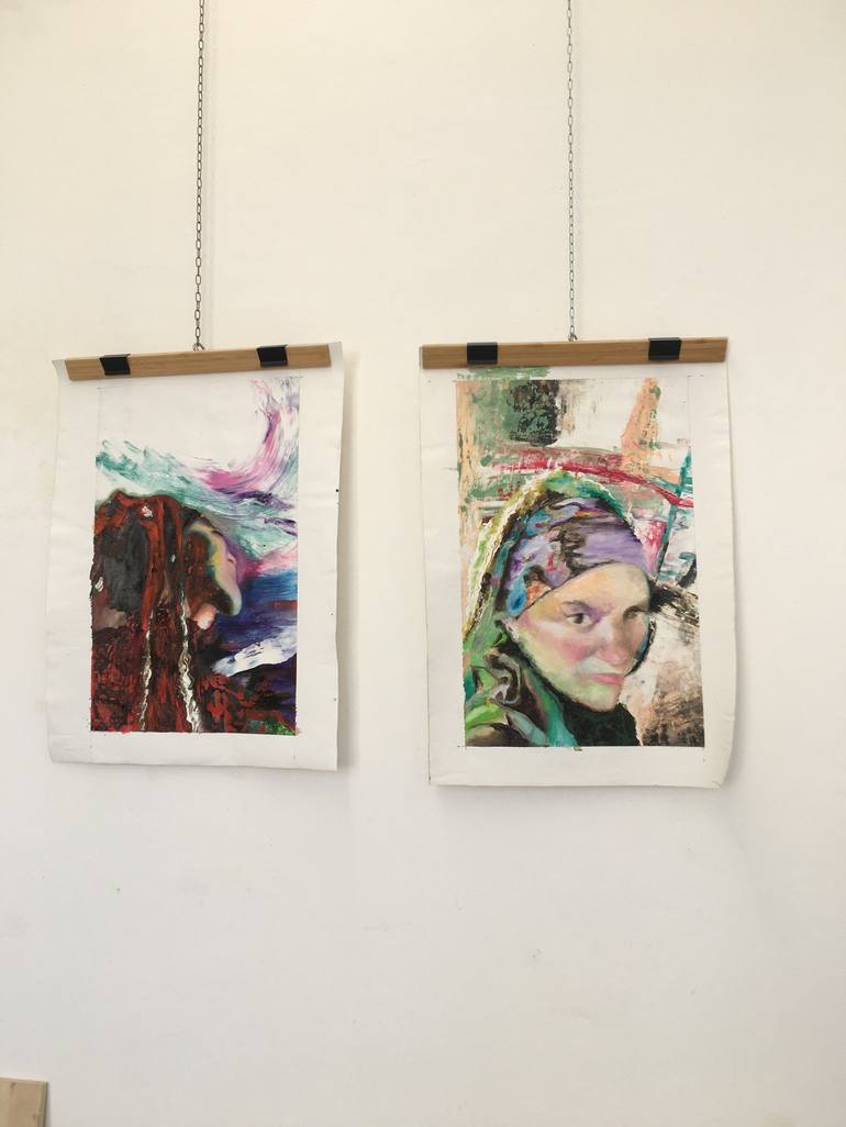 Original Contemporary People Painting by S A R I T A Nanni