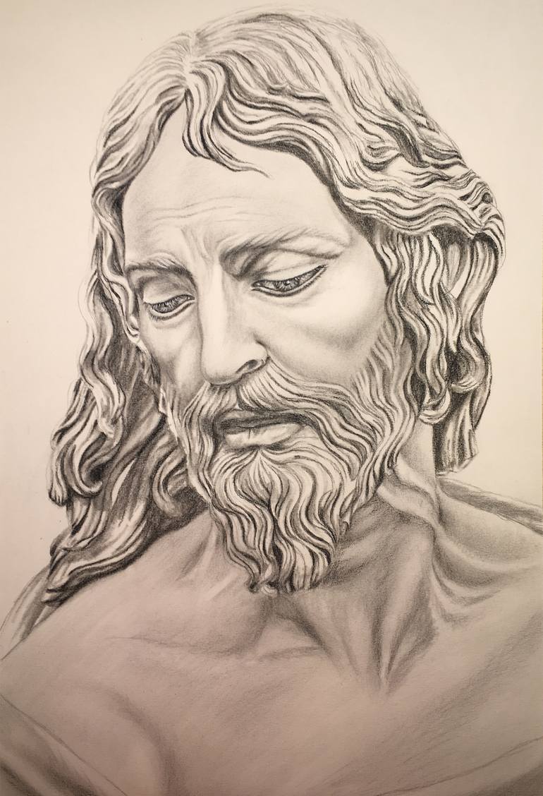 Jesus - Drawing by S A R I T A Nanni | Saatchi Art