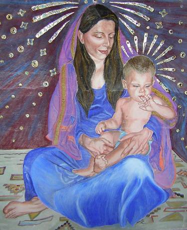 Original Figurative Religious Paintings by S A R I T A Nanni