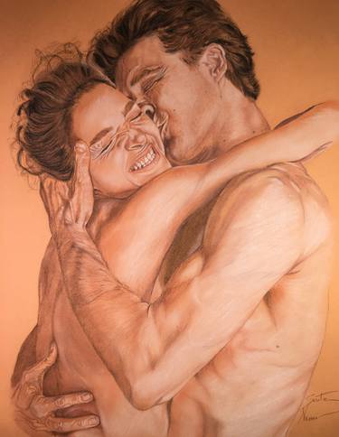 Print of Figurative Love Drawings by S A R I T A Nanni