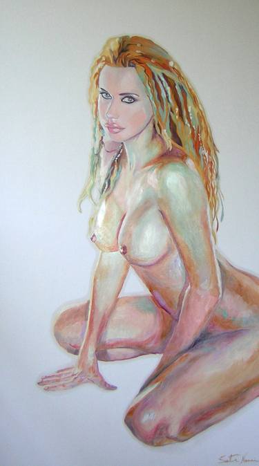 Original Pop Art Nude Paintings by S A R I T A Nanni