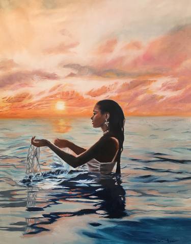 Print of Figurative Seascape Paintings by S A R I T A Nanni