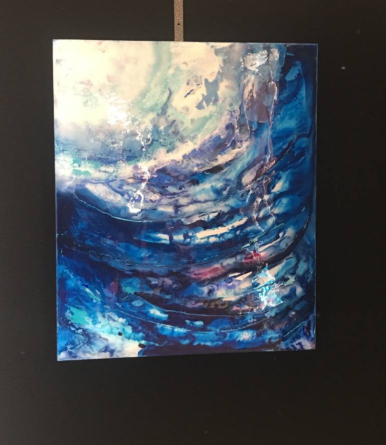 Original Abstract Expressionism Water Painting by Jayashree Krishnan