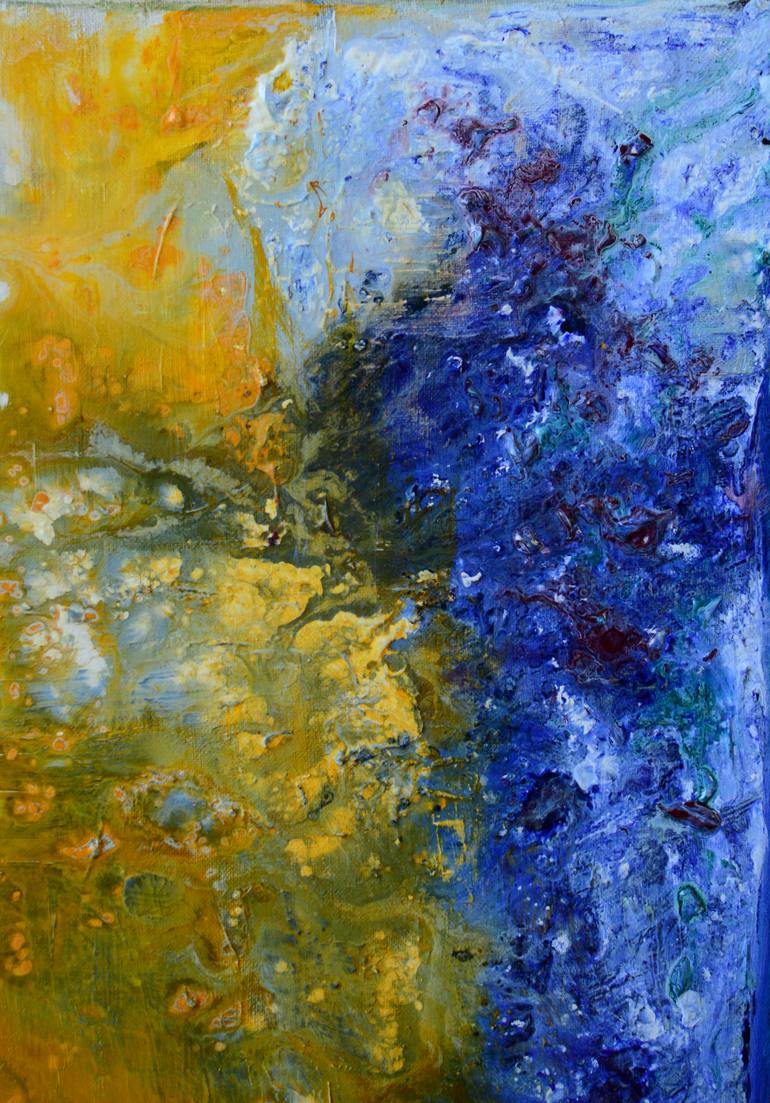 Original Abstract Expressionism Abstract Painting by Maksym Shulha