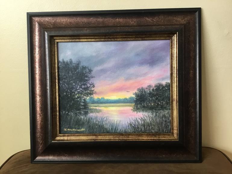 Original Impressionism Landscape Painting by Kathleen McDermott