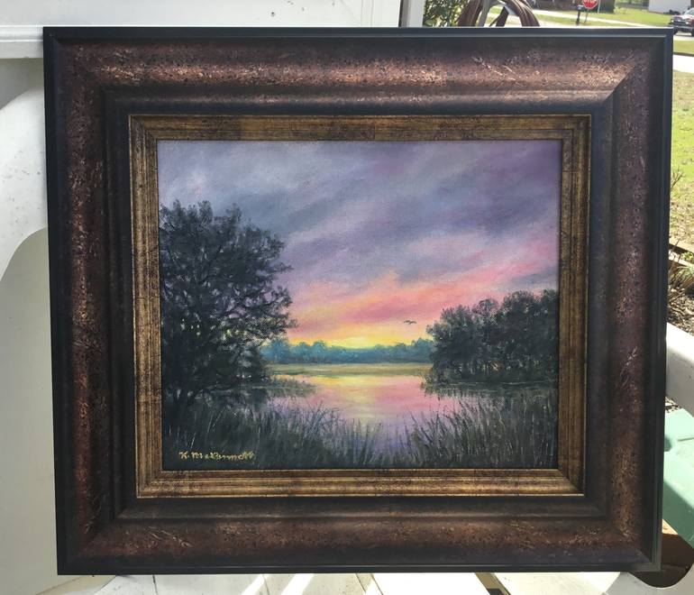 Original Impressionism Landscape Painting by Kathleen McDermott