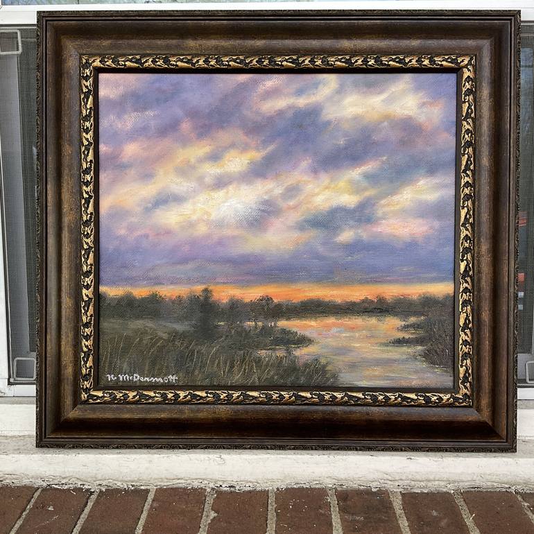 Original Impressionism Landscape Painting by Kathleen McDermott