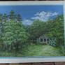 Pawleys Island Blue - without frame - outdoors in bright shade