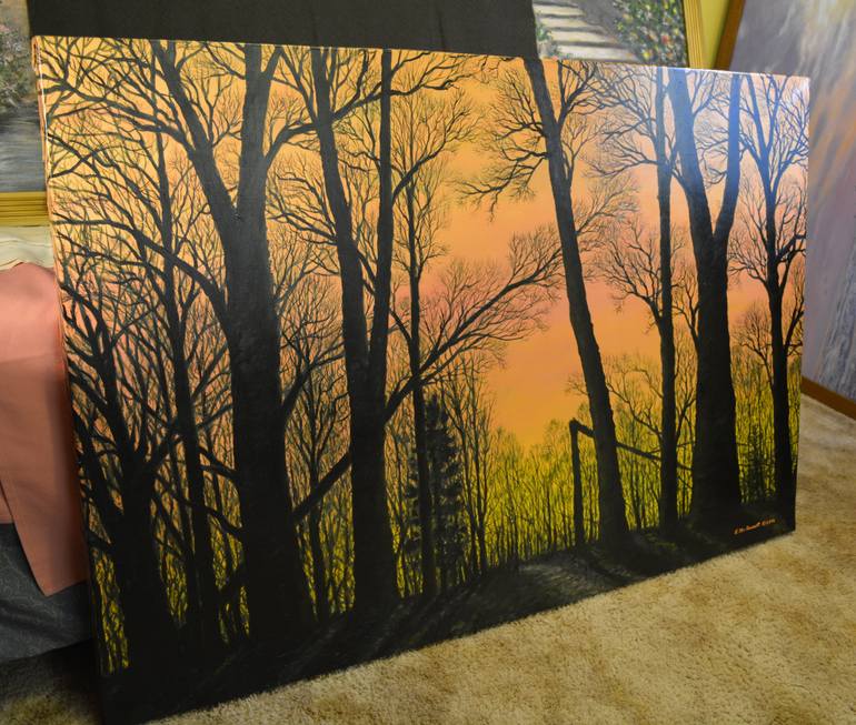 Original Impressionism Landscape Painting by Kathleen Mcdermott