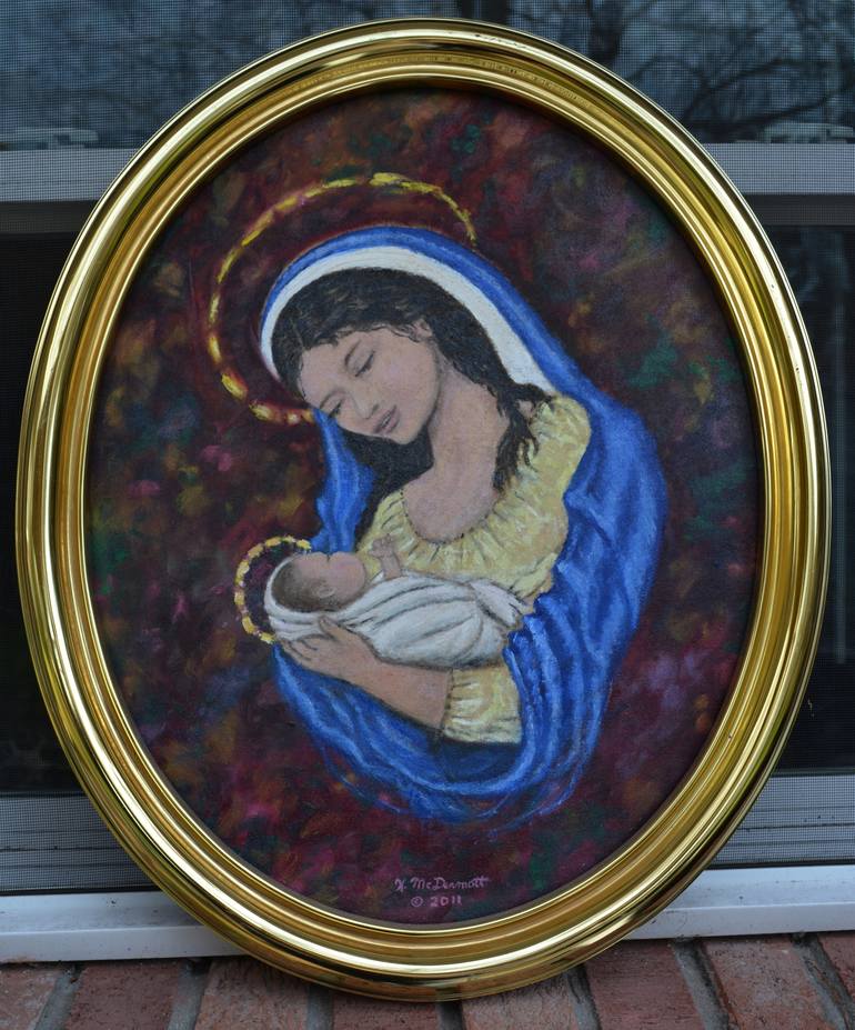 Original Fine Art Religious Painting by Kathleen McDermott