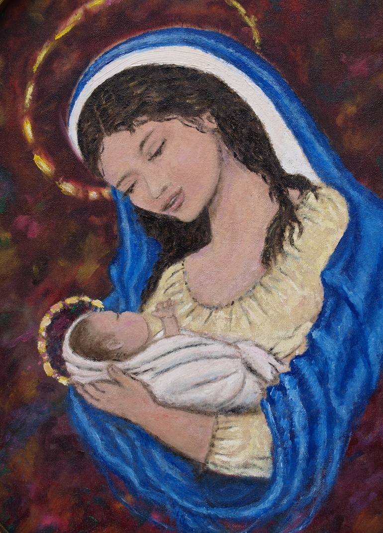 Original Fine Art Religious Painting by Kathleen McDermott