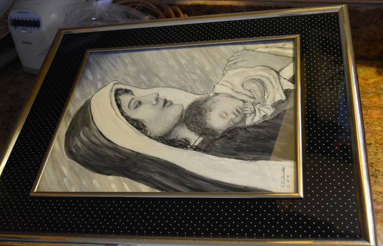 Original Figurative Religion Painting by Kathleen Mcdermott