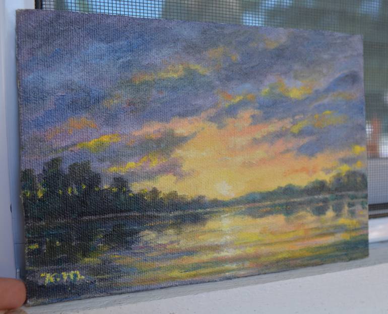 Original Impressionism Seascape Painting by Kathleen Mcdermott