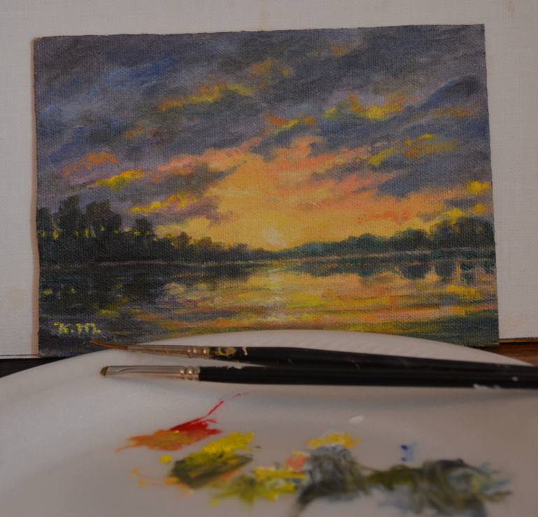 Original Impressionism Seascape Painting by Kathleen Mcdermott