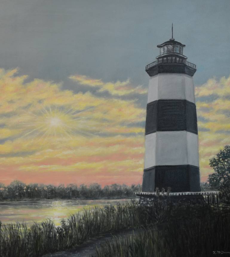 Original Impressionism Landscape Painting by Kathleen Mcdermott