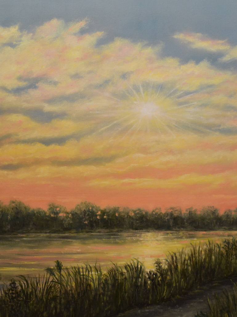 Original Impressionism Landscape Painting by Kathleen Mcdermott