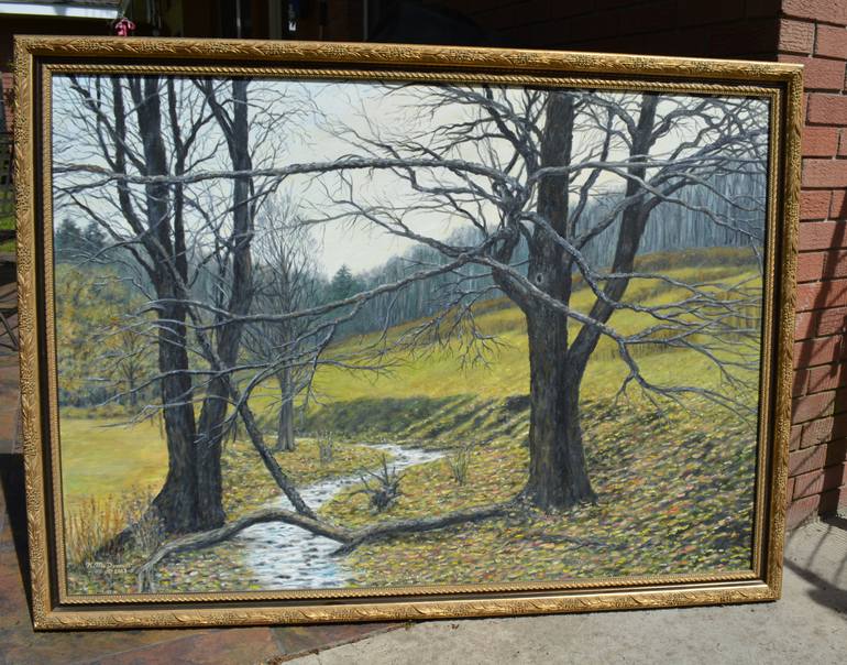 Original Impressionism Landscape Painting by Kathleen Mcdermott