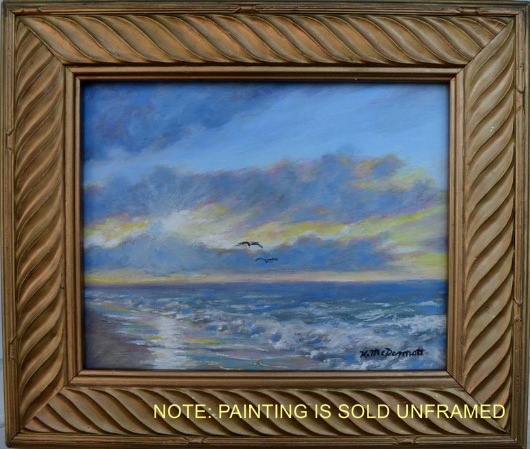 Original Impressionism Seascape Painting by Kathleen McDermott