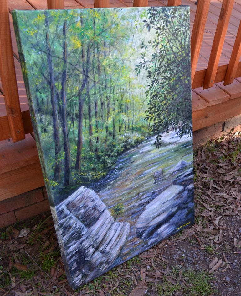 Original Expressionism Landscape Painting by Kathleen Mcdermott