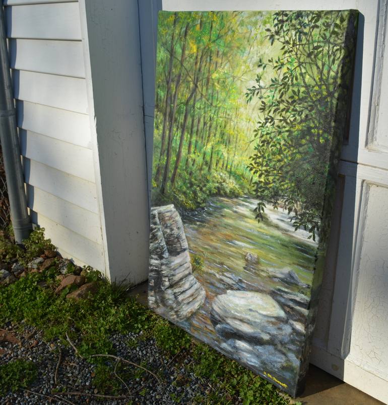 Original Expressionism Landscape Painting by Kathleen Mcdermott