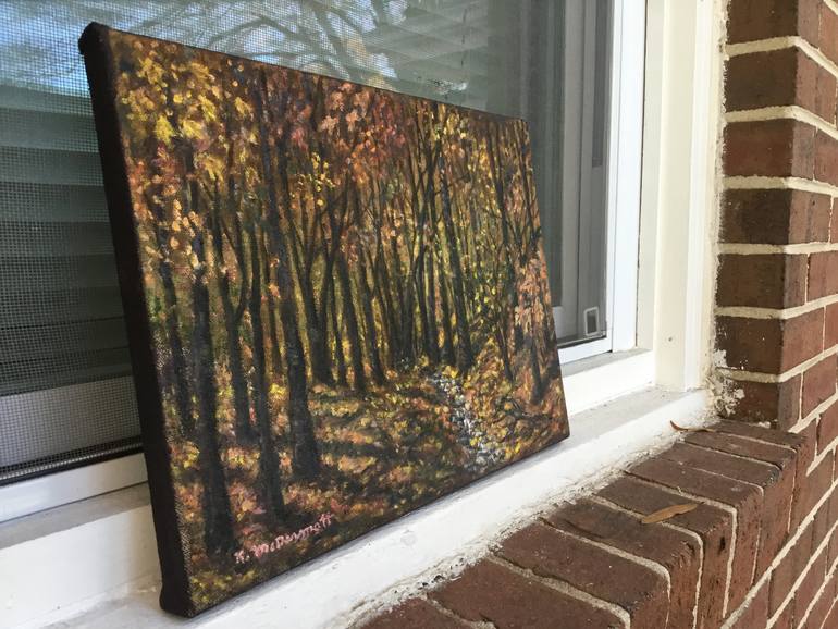 Original Expressionism Landscape Painting by Kathleen Mcdermott
