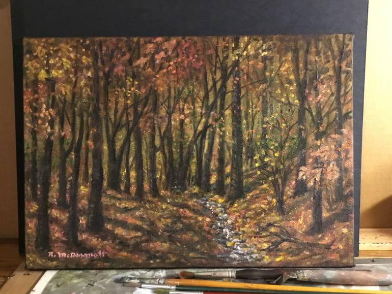 Original Expressionism Landscape Painting by Kathleen Mcdermott