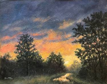 Print of Impressionism Seasons Paintings by Kathleen McDermott