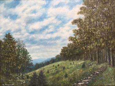 HIGH MEADOW WITH PINE SEEDLINGS oil 15X20 thumb