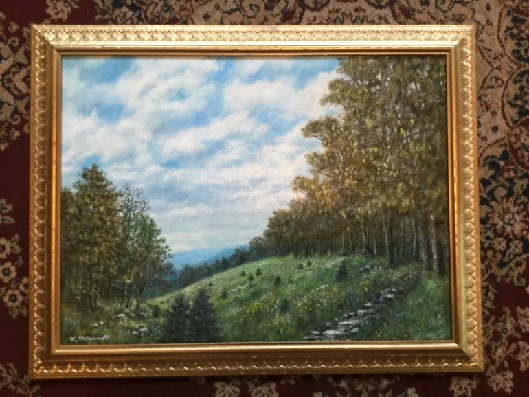 Original Illustration Landscape Painting by Kathleen Mcdermott