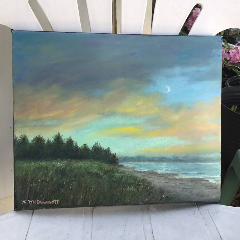 Original Impressionism Landscape Painting by Kathleen McDermott