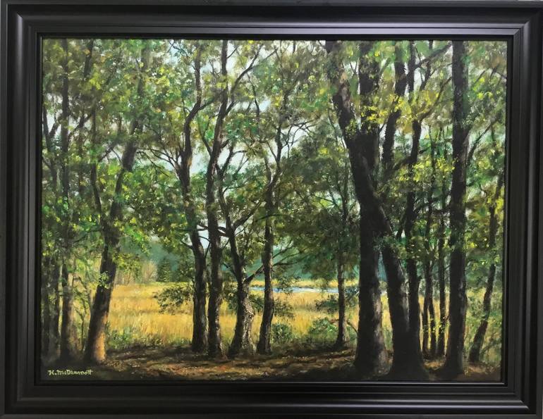 Original Impressionism Landscape Painting by Kathleen McDermott