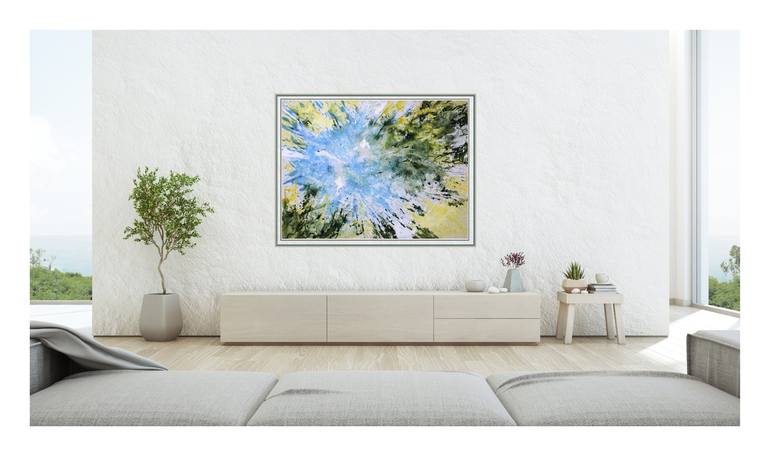 Original Abstract Expressionism Abstract Painting by Henryka Wojciechowska