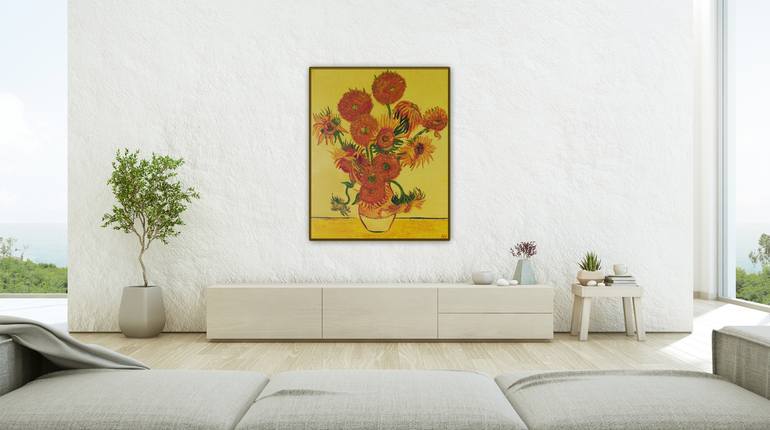 Original Floral Painting by Henryka Wojciechowska