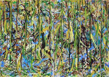 Original Abstract Expressionism Tree Paintings by Henryka Wojciechowska