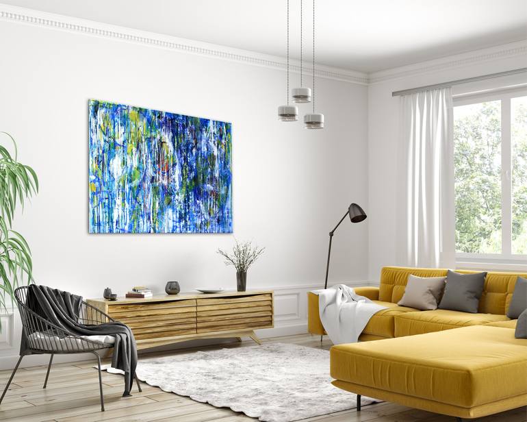 Original Abstract Painting by Henryka Wojciechowska