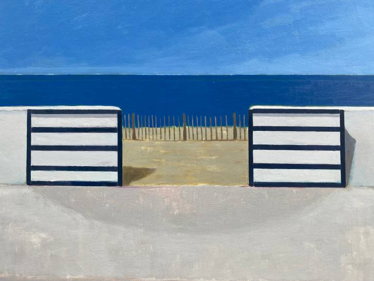 Original Figurative Beach Painting by Anthony Miguel