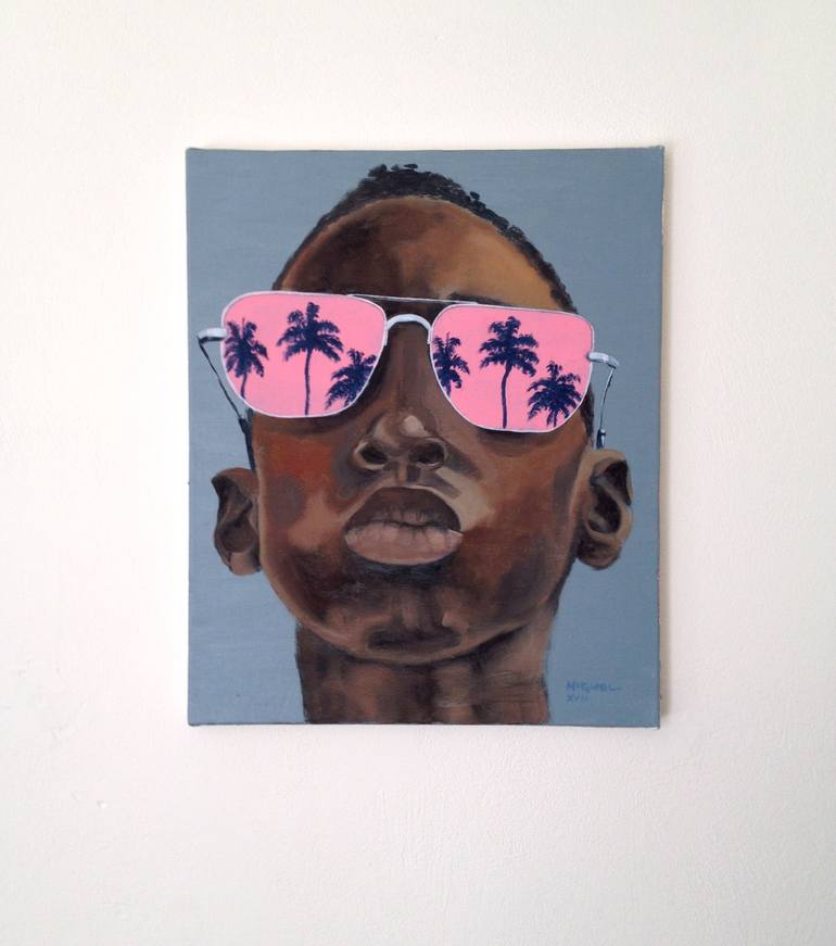 Original Figurative Children Painting by Anthony Miguel