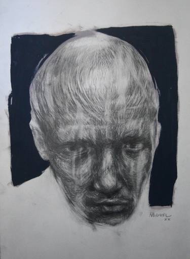 Original Figurative Portrait Drawings by Anthony Miguel