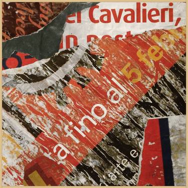 Original Abstract Collage by Michele Senesi