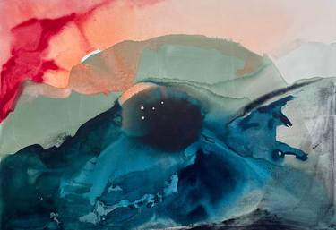 Original Abstract Expressionism Abstract Painting by Michaela Gogova
